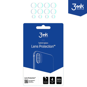 Szkło hybrydowe na obiektyw telefonu 3mk Lens Protection zestaw do Xiaomi Redmi Note 12 4G (4szt.)