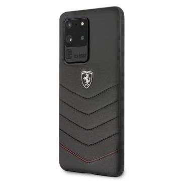 Etui na telefon Ferrari Hardcase do Samsung Galaxy S20 Ultra czarny/black Heritage