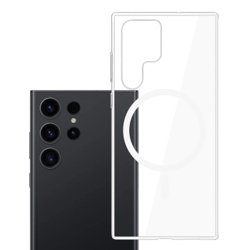 Schutzhülle für Samsung Galaxy S23 Ultra 3mk Clear MagCase