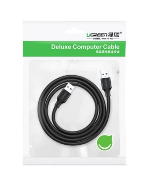 UGREEN Kabel USB 2.0 (männlich) - USB 2.0 (männlich) Kabel 1 m schwarz (US128 10309)