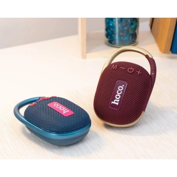 Głośnik Bluetooth HOCO HC17 Przenośny z Karabińczykiem Bordowy 5W