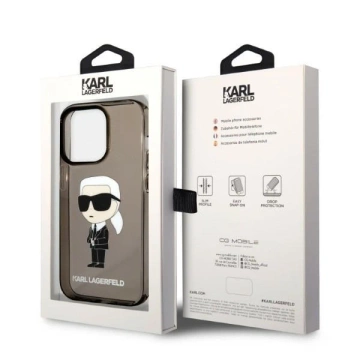 Etui Karl Lagerfeld KLHCP14XHNIKTCK do iPhone 14 Pro Max 6,7" hardcase Ikonik Karl Lagerfeld czarny/black 