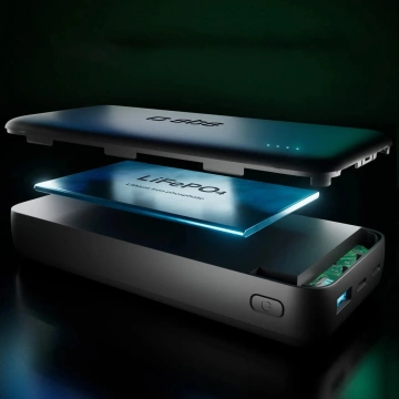 Powerbank SBS Infinity 20000mAh 10W LiFePO₄ USB-C USB-A Czarny