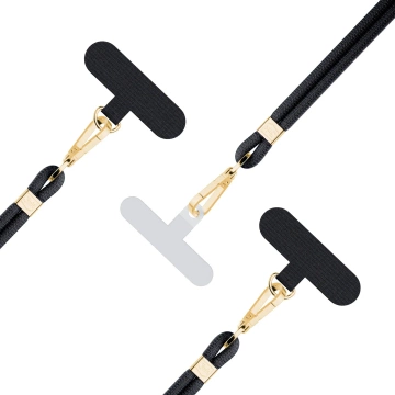 Universelles Smartphone-Lanyard 3mk EasyClip Elite Schwarz (Gold)