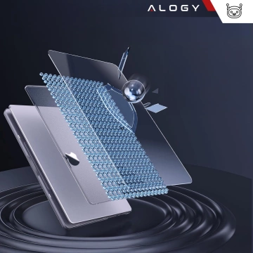 Schutzhülle für Apple MacBook Pro 16 - M1/M2/M3/M4 2021-2024 2025 Alogy AirGuard™ Flexible Hülle Matt Transparent Weiß