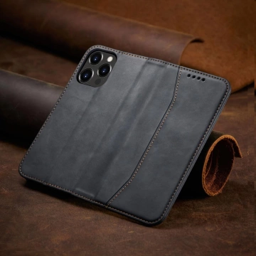 Magnet Fancy Case etui do iPhone 13 Pro Max pokrowiec portfel na karty kartę podstawka czarny