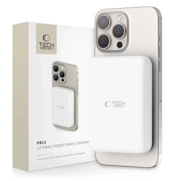 Powerbank magnetyczny PB11 Lifemag Magsafe Power Bank 10000 mAh White