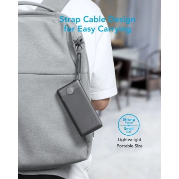 Powerbank Bateria zewnętrzna VEGER C10 - 10 000mAh (Micro + Typ C + Lightning 8-pin) czarny (W1116)