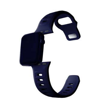 Smartwatch-Zubehör 3mk Silikon-Uhrenarmband für Apple Watch 42/44/45/49 mm Ocean Blue