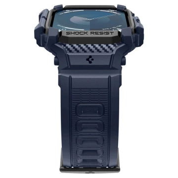 Hülle mit Armband für Apple Watch 10 (46 mm) Marineblau Spigen Rugged Armor Pro