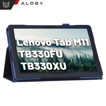 Hülle für Lenovo Tab M11 10,95" TB330FU/TB330XU/TB331FC Stand Cover Tablet Flip Cover Case Alogy Marineblau