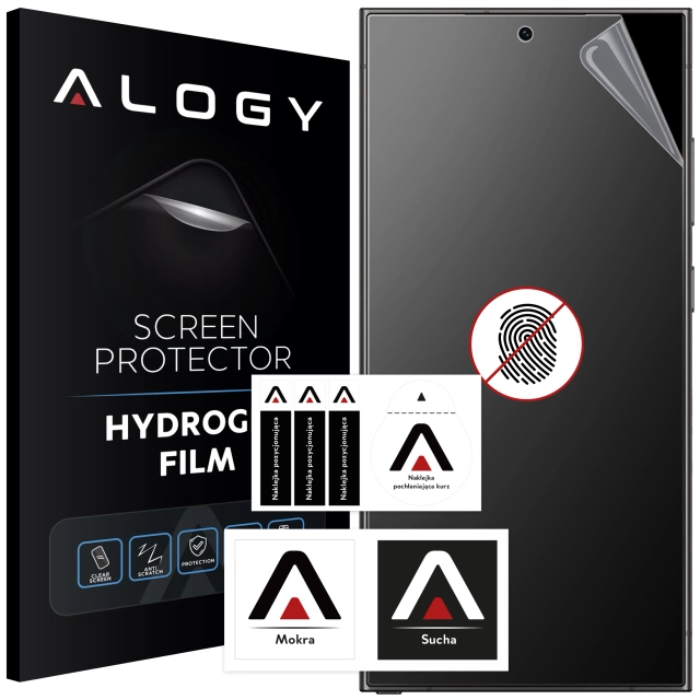 „MATTE“-Folie für Samsung Galaxy S24 Ultra Hydrogel Alogy HydroSkin Matte Pro™ Display für „FINGERPRINT FREE“-Hülle