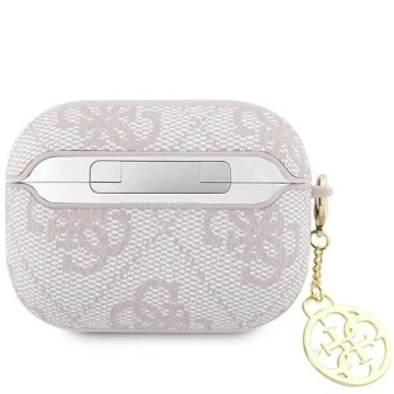Etui ochronne na słuchawki Guess GUAP2G4GSMP do Apple AirPods Pro 2 cover różowy/pink 4G Charm Collection