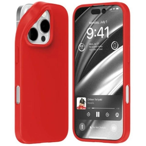 Etui Mercury Soft do iPhone 16 Pro 6,3" Czerwony