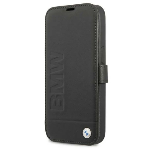 Etui na telefon BMW BMFLBKP13SSLLBK do Apple iPhone 13 Mini 5,4" czarny/black book Signature