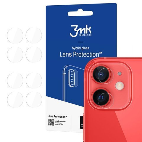 Szkło x4 na kamerę obiektyw 3mk Lens Protection do Apple iPhone 12 Mini 