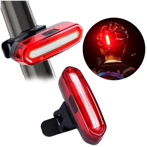 Mocna lampka rowerowa tylna LED USB Alogy światło oświetlenie wodoodporne na rower Czerwone