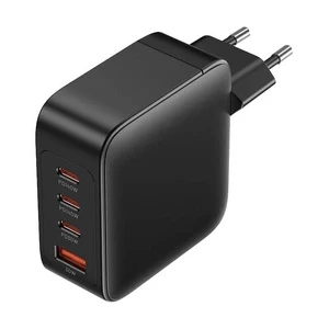 Ładowarka sieciowa Vention FEIB0-EU 140W, 3xUSB-C, USB-A, GaN czarna Black