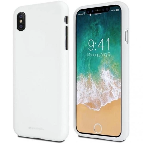 Etui na telefon Mercury Soft do iPhone Xs Max biały/white