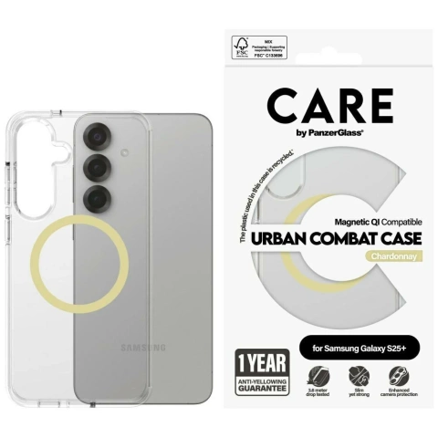 Etui do Samsung Galaxy S25+ CARE by PanzerGlass Flagship Urban Combat Clear