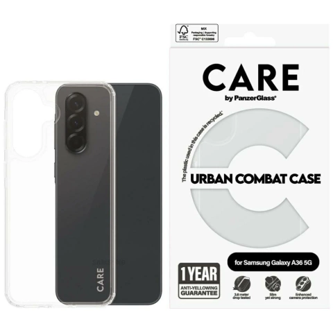 Etui do Samsung Galaxy S25 CARE by PanzerGlass Flagship Case Przezroczyste