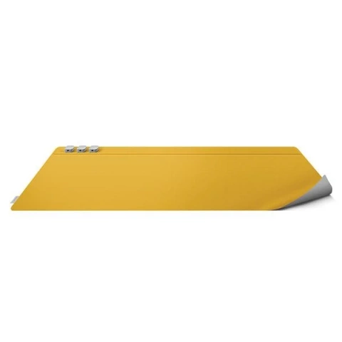 UNIQ Hagen Dwustronna Magnetyczna Podkładka na Biurko 67x35 cm Żółto-szara