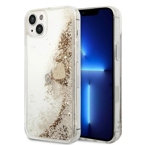 Etui Guess GUOHCP14MGLHFLGO do Apple iPhone 14 Plus 6,7" złoty/gold hardcase Glitter Charms