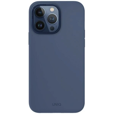 Etui UNIQ Lino Hue do iPhone 15 Pro Max 6.7" Magclick Charging granatowy/navy blue