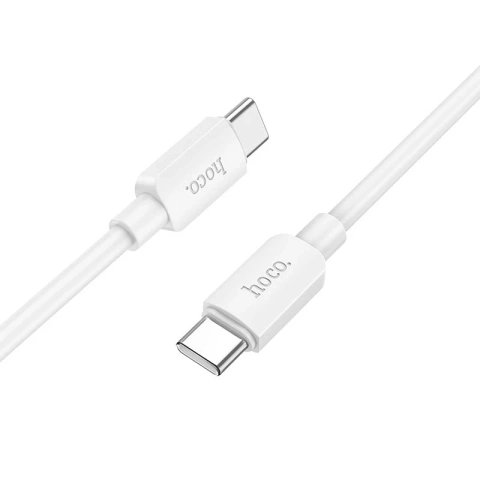 HOCO Kabel Typ C do Typ C X96 1 m Biały PD 60W 3A Szybkie Ładowanie