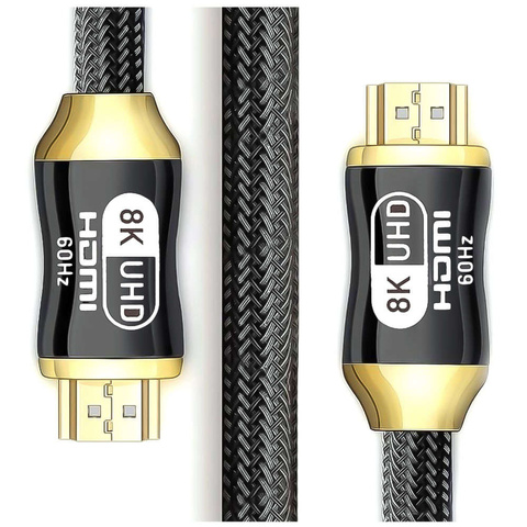Kabel Przewód HDMI-HDMI 2.1 8K 60Hz 4K 120Hz do przekazywania obrazu i dźwięku Premium HQ 3m