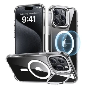 Etui dla iPhone 16 Pro Max ESR Classic Hybrid HaloLock z podstawką przeźroczysty