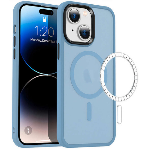 Etui ochronne na telefon MagMat Case do MagSafe do Apple iPhone 14 Matte Sierra Blue