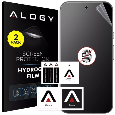 2x Folia "MATOWA" do Google Pixel 8a Hydrożelowa Alogy HydroSkin Matte Pro™ na ekran do etui "BEZ ODCISKU PALCÓW"