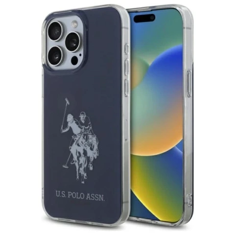 Etui do iPhone 15 Pro Max US Polo Shiny Big Logo Granatowe