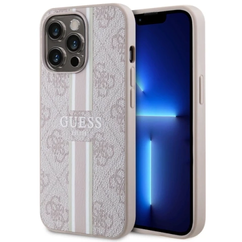Etui Guess GUHMP13LP4RPSP do iPhone 13 Pro / 13 6,1" hardcase 4G Printed Stripes MagSafe
