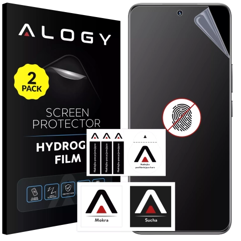 2x Folia "MATOWA" do Honor 90 Lite 5G Hydrożelowa Alogy HydroSkin Matte Pro™ na ekran do etui "BEZ ODCISKU PALCÓW"