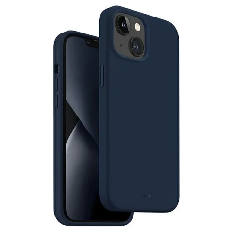 UNIQ etui Lino do Apple iPhone 14 Plus 6,7" niebieski/marine blue