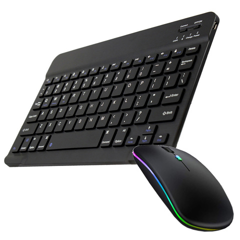 Uniwersalna Klawiatura Bezprzewodowa Bluetooth 10" + Mysz Alogy