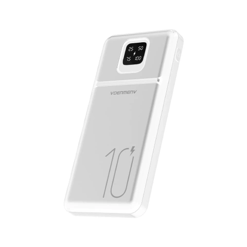 POWERBANK DENMEN BATERIA 10000mAh BIAŁY DP38 USB + TYP-C