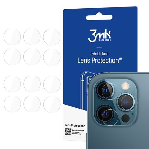 Szkło x4 na kamerę obiektyw 3mk Lens Protection do Apple iPhone 12 Pro 