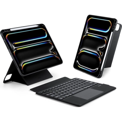 Etui ochronne z klawiaturą bluetooth do iPad Pro 11 (2024)  DUX DUCIS DK Czarne