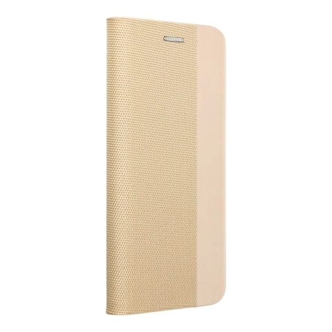 Etui Kabura SENSITIVE Book do iPhone 16 Złoty z Podstawką