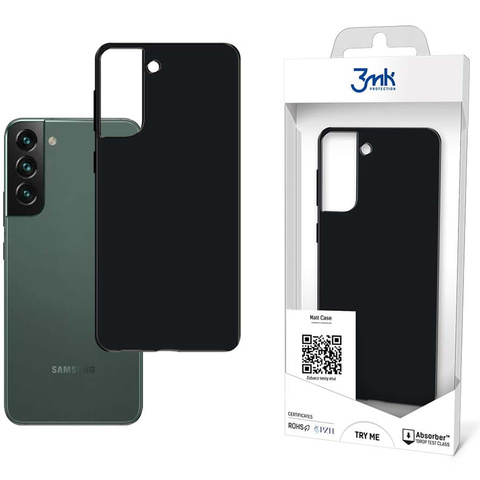 Odporne Etui matowe obudowa 3mk Matt Case do Samsung Galaxy S22 Plus Black