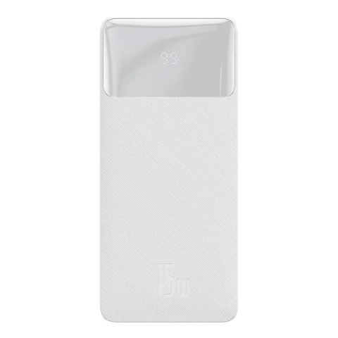 Powerbank Baseus Bipow 30000mAh, 2xUSB, USB-C, 15W (biały)