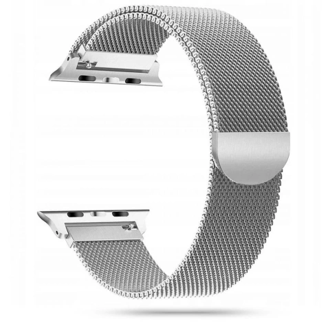 Tech-protect milaneseband apple watch 4 / 5 / 6 / 7 / 8 / se / ultra (42 / 44 / 45 / 49 mm) silver