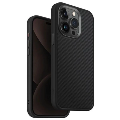 Etui do iPhone 15 Pro Max UNIQ Keva Black MagSafe
