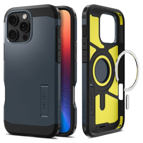 Etui Spigen Tough Armor Mag MagSafe do iPhone 16 Pro Max Metal Slate