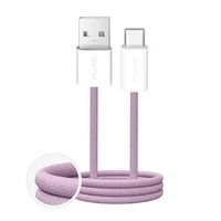 Kabel Puro Fabrik 2.0 USB-A – USB-C 10W 1,5m różowy w oplocie