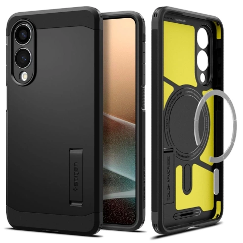 Etui do Samsung Galaxy S25 Edge Spigen Tough Armor MagSafe Czarne