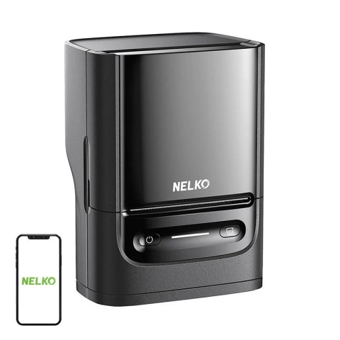 Termiczna drukarka etykiet Nelko PM220 Bluetooth USB-C czarna